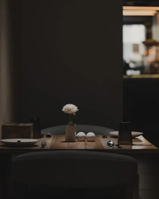 "Intimate dining ambience at Atelier V fine dining restaurant in Indore"