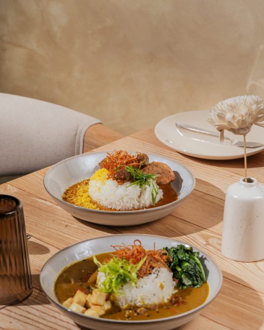 Rice bowls served at Atelier V fine dining restaurant in Indore